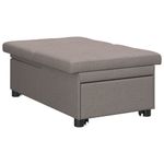 Casa si Gradina - Mobilier - Canapele si coltare - Canapele - Canapea Pat 3 in 1 cu Design in Tesatura Taupe - Infinity.ro