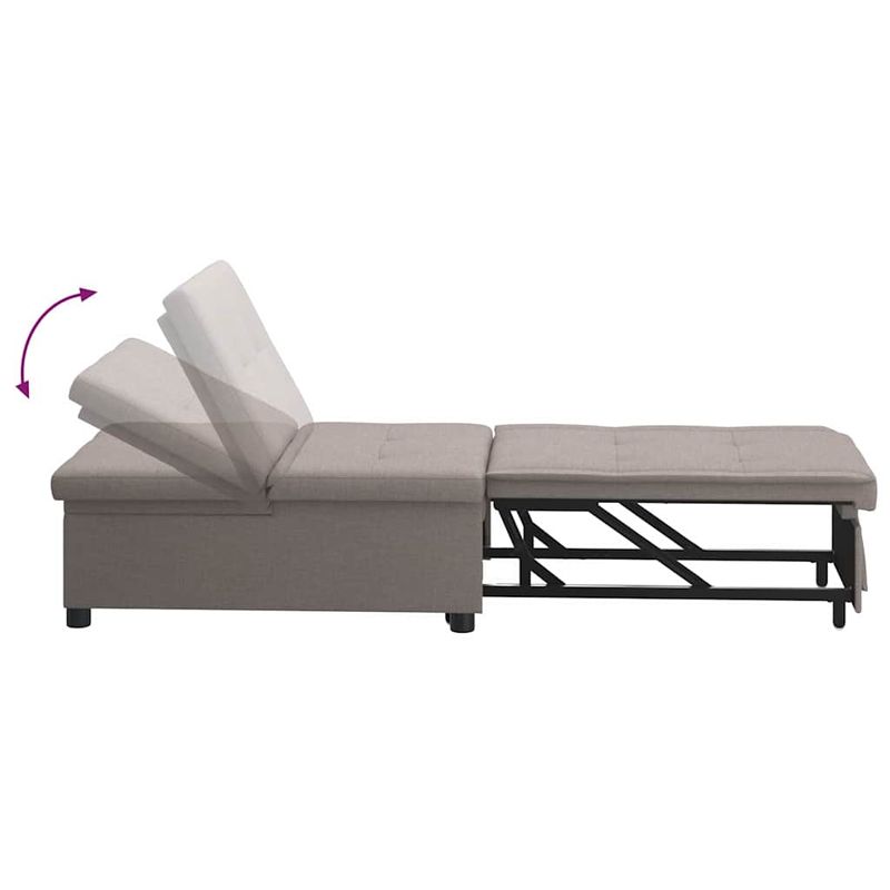 Casa si Gradina - Mobilier - Canapele si coltare - Canapele - Canapea Pat 3 in 1 cu Design in Tesatura Taupe - Infinity.ro