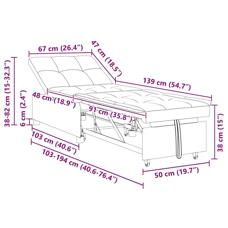 Casa si Gradina - Mobilier - Canapele si coltare - Canapele - Canapea Pat 3 in 1 cu Design in Tesatura Taupe - Infinity.ro