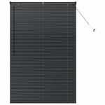 Casa si Gradina - Textile si covoare - Rulouri si jaluzele - Jaluzea pentru Fereastra cu perdele Altele Manual Negru 120 x 175 cm Aluminiu - Infinity.ro