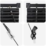 Casa si Gradina - Textile si covoare - Rulouri si jaluzele - Jaluzea pentru Fereastra cu perdele Altele Manual Negru 120 x 175 cm Aluminiu - Infinity.ro