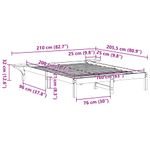 Casa si Gradina - Mobilier - Paturi si accesorii - Paturi - Cadru de pat cu mese laterale Alb 160 x 200 cm Alb - Infinity.ro