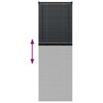 Casa si Gradina - Textile si covoare - Rulouri si jaluzele - Jaluzea pentru Fereastra cu perdele Altele Manual Negru 80 x 130 cm Aluminiu - Infinity.ro