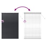 Casa si Gradina - Textile si covoare - Rulouri si jaluzele - Jaluzea pentru Fereastra cu perdele Altele Manual Negru 150 x 220 cm Aluminiu - Infinity.ro