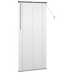 Casa si Gradina - Textile si covoare - Rulouri si jaluzele - Jaluzea pentru Fereastra cu perdele Altele Manual Negru 100 x 220 cm Aluminiu - Infinity.ro