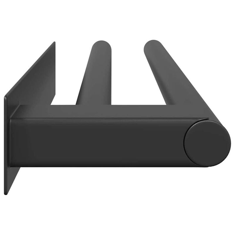 Casa si Gradina - Sanitare - Suporturi si accesorii baie - Suporturi baie - Suport pentru prosoape Negru 40 x 9 x 4 cm Otel inoxidabil - Infinity.ro