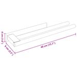 Casa si Gradina - Sanitare - Suporturi si accesorii baie - Suporturi baie - Suport pentru prosoape Negru 40 x 9 x 4 cm Otel inoxidabil - Infinity.ro