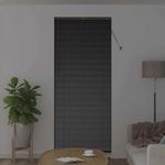 Casa si Gradina - Textile si covoare - Rulouri si jaluzele - Jaluzea pentru Fereastra cu perdele Altele Manual Negru 80 x 130 cm Aluminiu - Infinity.ro