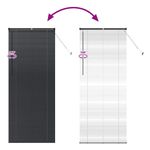 Casa si Gradina - Textile si covoare - Rulouri si jaluzele - Jaluzea pentru Fereastra cu perdele Altele Manual Negru 80 x 130 cm Aluminiu - Infinity.ro