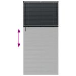 Casa si Gradina - Textile si covoare - Rulouri si jaluzele - Jaluzea pentru Fereastra cu perdele Altele Manual Negru 80 x 130 cm Aluminiu - Infinity.ro