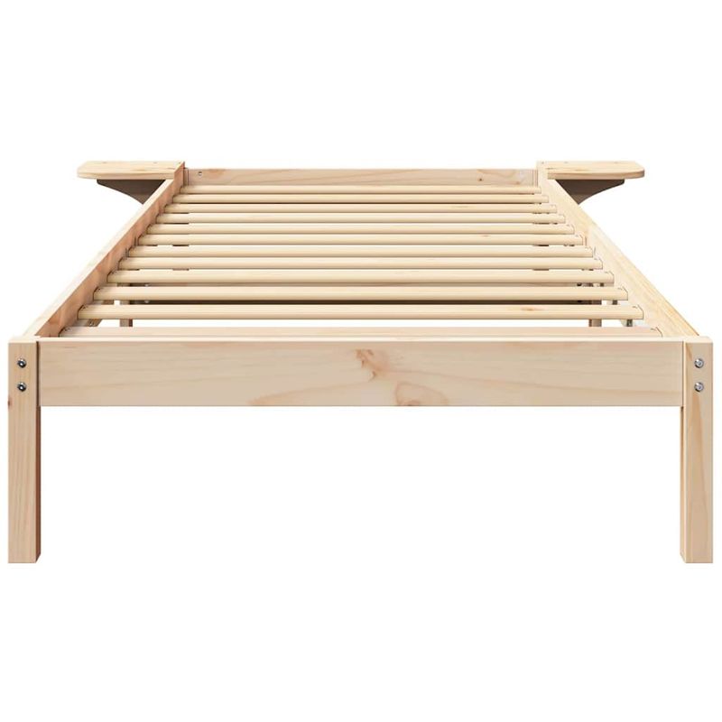Casa si Gradina - Mobilier - Paturi si accesorii - Paturi - Cadru de pat cu mese laterale Maro 90 x 200 cm Maro - Infinity.ro