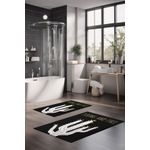 Casa si Gradina - Textile si covoare - Covoare - Covorase baie - Set covorase de baie, L'essentiel Maison, multicolor, 40x60 cm si 60x100 cm, 100% poliester, antiderapant, 323CTW1387 - Infinity.ro