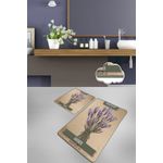 Casa si Gradina - Textile si covoare - Covoare - Covorase baie - Set covorase baie, L'essentiel Maison, multicolor, 60x100 cm si 50x60 cm, 100% poliester, antiderapant, 359CHL4433 - Infinity.ro