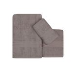 Casa si Gradina - Textile si covoare - Textile baie - Prosoape - Set prosoape baie, L'essentiel Maison, gri, 3 piese, 100% bumbac - Infinity.ro