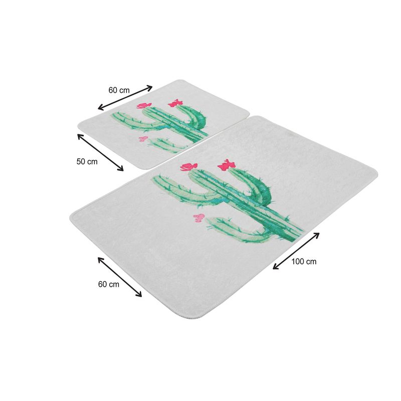 Casa si Gradina - Textile si covoare - Covoare - Covorase baie - Set covorase de baie, L'essentiel Maison, multicolor, 50x60 cm si 60x100 cm, 100% poliester, antiderapant, 359CHL2214 - Infinity.ro