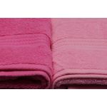 Casa si Gradina - Textile si covoare - Textile baie - Prosoape - Set prosoape baie, L'essentiel Maison, roz deschis, roz prafuit, fucsia, 70x140 cm, 100% bumbac, 4 bucati - Infinity.ro