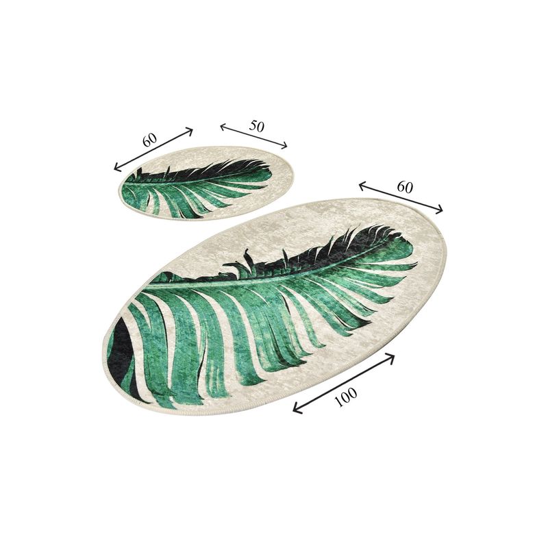 Casa si Gradina - Textile si covoare - Covoare - Covorase baie - Set covorase de baie, L'essentiel Maison, multicolor, 50x60 cm si 60x100 cm, 100% poliester, antiderapant, 359CHL2387 - Infinity.ro