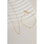 Fashion, accesorii si bijuterii - Femei - Bijuterii femei - Coliere femei - Set colier si bratara, Heliophilia, argint 925, auriu, marime universala, 757ELS2557 - Infinity.ro