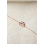 Fashion, accesorii si bijuterii - Femei - Bijuterii femei - Coliere femei - Set colier, bratara si cercei, Heliophilia, argint 925, multicolor, zirconiu, colier 43 cm - Infinity.ro