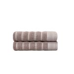 Casa si Gradina - Textile si covoare - Textile baie - Prosoape - Set prosoape de maini, L'essentiel Maison, gri crem, 50x90 cm, 100% bumbac, 2 bucati - Infinity.ro