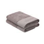 Casa si Gradina - Textile si covoare - Textile baie - Prosoape - Set prosoape de baie, L'essentiel Maison, maro si alb, 70x140 cm, 100% bumbac - Infinity.ro