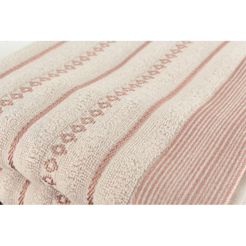 Casa si Gradina - Textile si covoare - Textile baie - Prosoape - Set prosoape de maini, L'essentiel Maison, roz si maro, 50x90 cm, 100% bumbac, 2 bucati - Infinity.ro