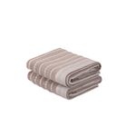 Casa si Gradina - Textile si covoare - Textile baie - Prosoape - Set prosoape de maini, L'essentiel Maison, gri crem, 50x90 cm, 100% bumbac, 2 bucati - Infinity.ro