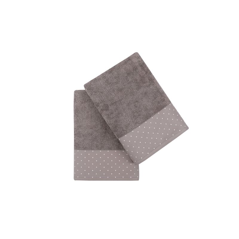 Casa si Gradina - Textile si covoare - Textile baie - Prosoape - Set prosoape de baie, L'essentiel Maison, maro si alb, 70x140 cm, 100% bumbac - Infinity.ro