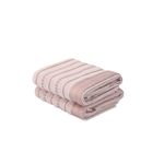 Casa si Gradina - Textile si covoare - Textile baie - Prosoape - Set prosoape de maini, L'essentiel Maison, roz si maro, 50x90 cm, 100% bumbac, 2 bucati - Infinity.ro