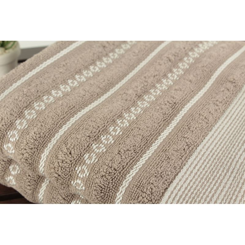 Casa si Gradina - Textile si covoare - Textile baie - Prosoape - Set prosoape de maini, L'essentiel Maison, gri crem, 50x90 cm, 100% bumbac, 2 bucati - Infinity.ro