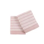 Casa si Gradina - Textile si covoare - Textile baie - Prosoape - Set prosoape de maini, L'essentiel Maison, roz si maro, 50x90 cm, 100% bumbac, 2 bucati - Infinity.ro