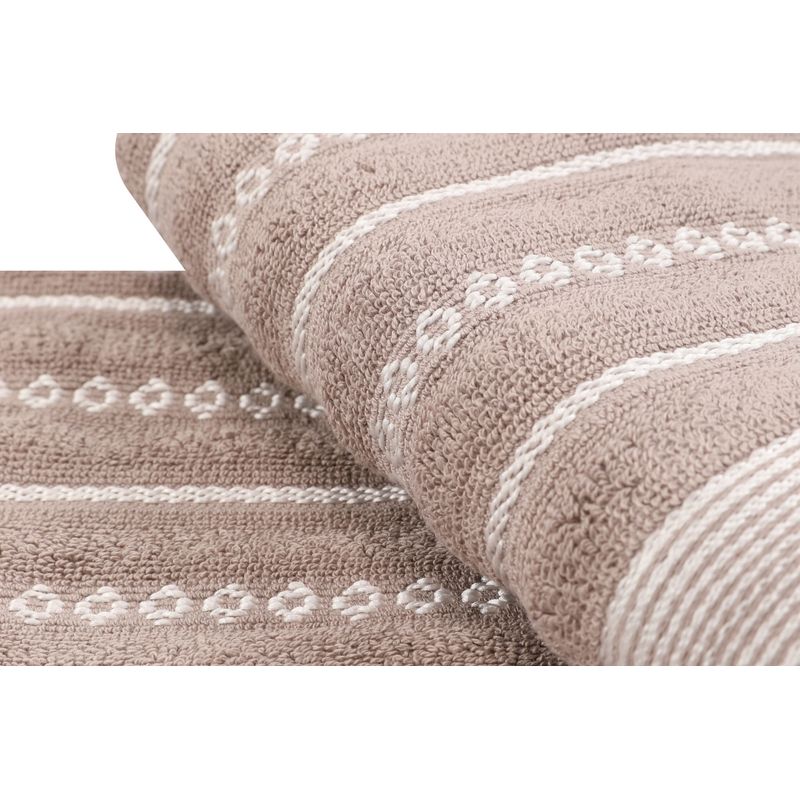 Casa si Gradina - Textile si covoare - Textile baie - Prosoape - Set prosoape de maini, L'essentiel Maison, gri crem, 50x90 cm, 100% bumbac, 2 bucati - Infinity.ro