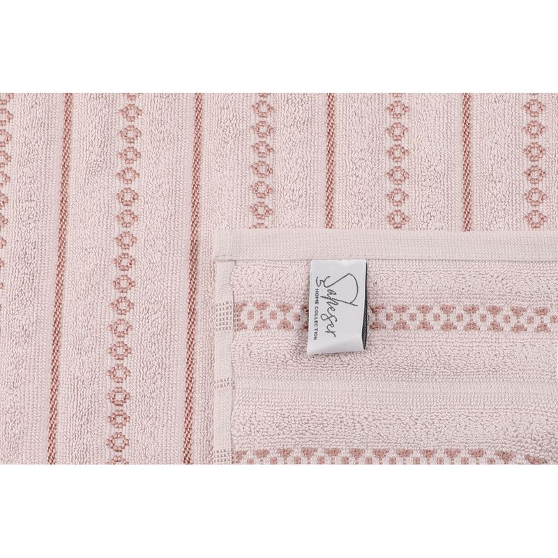 Casa si Gradina - Textile si covoare - Textile baie - Prosoape - Set prosoape de maini, L'essentiel Maison, roz si maro, 50x90 cm, 100% bumbac, 2 bucati - Infinity.ro