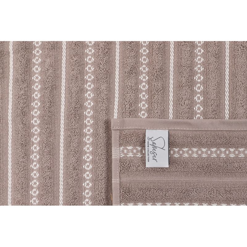 Casa si Gradina - Textile si covoare - Textile baie - Prosoape - Set prosoape de maini, L'essentiel Maison, gri crem, 50x90 cm, 100% bumbac, 2 bucati - Infinity.ro