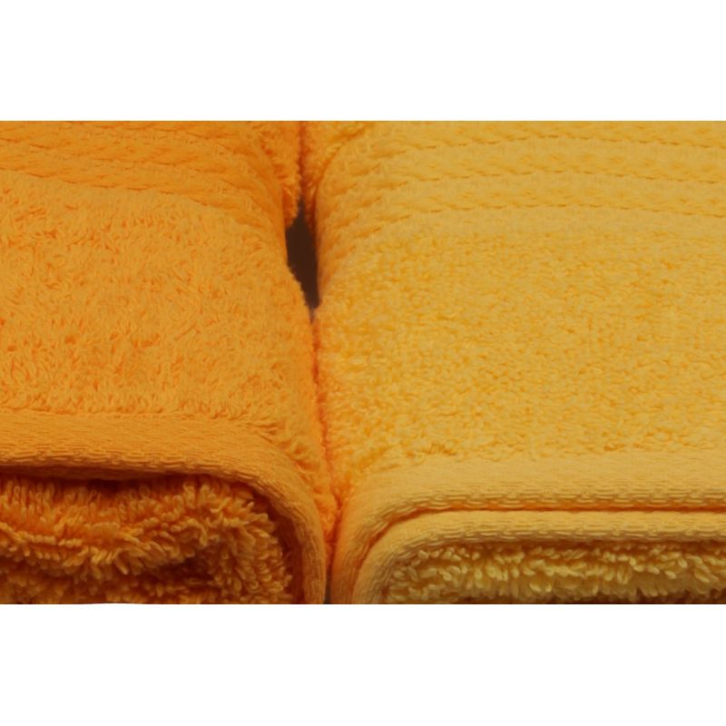 Casa si Gradina - Textile si covoare - Textile baie - Prosoape - Set prosoape de mana, L'essentiel Maison, galben deschis/galben/portocaliu pal/portocaliu, 50x90 cm, 100% bumbac, 4 bucati - Infinity.ro