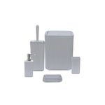 Casa si Gradina - Sanitare - Suporturi si accesorii baie - Accesorii baie - Set accesorii baie, L'essentiel Maison, plastic, plato, 5 piese - Infinity.ro