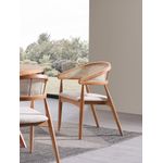 Casa si Gradina - Mobilier - Seturi de mobilier - Seturi mese si scaune - Set masa si scaune, Hanah Home, lemn fag, natural, masa 100x100x75 cm, 4 scaune, 117FRF1514 - Infinity.ro