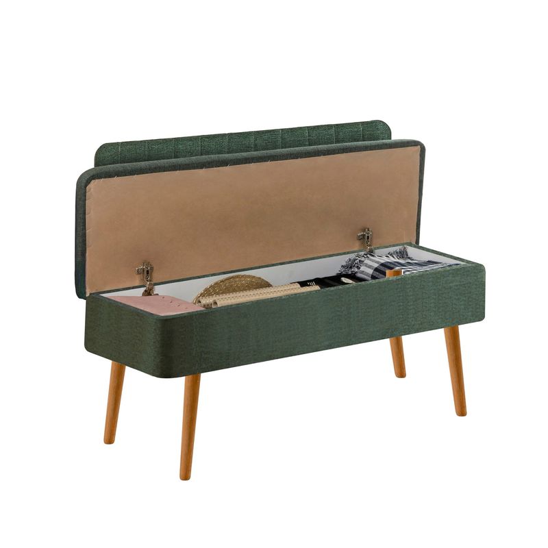 Casa si Gradina - Mobilier - Seturi de mobilier - Seturi mese si scaune - Set masa extensibila si scaune, Hanah Home, lemn pin atlantic, verde, 5 piese - Infinity.ro