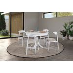 Casa si Gradina - Mobilier - Seturi de mobilier - Seturi mese si scaune - Set masa extensibila si scaune, Hanah Home, lemn de fag, natural, masa 118-158x118x75 cm, 5 piese - Infinity.ro