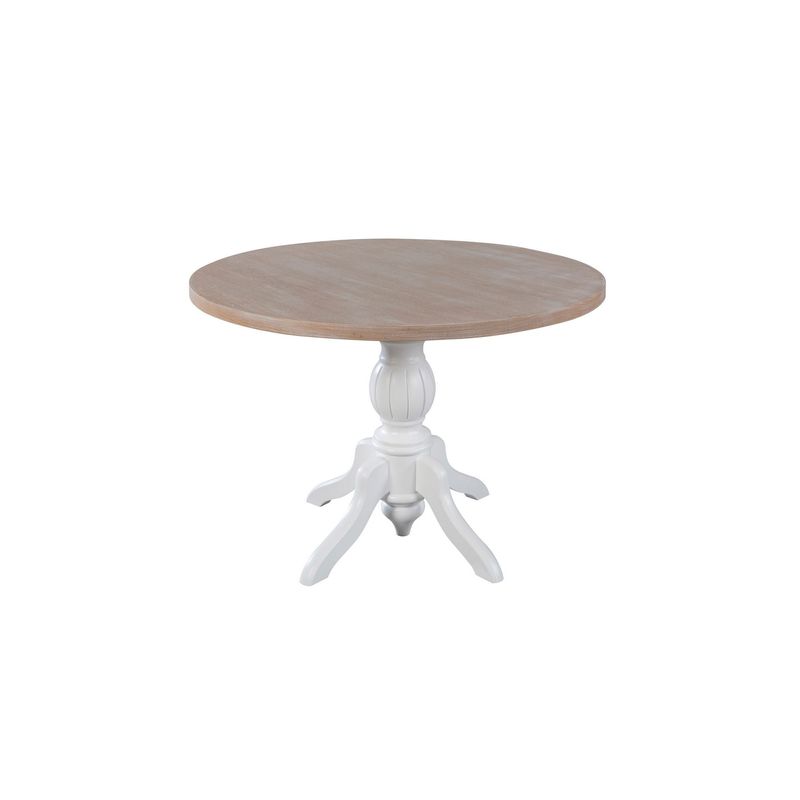 Casa si Gradina - Mobilier - Seturi de mobilier - Seturi mese si scaune - Set masa si scaune, Hanah Home, lemn de fag, natural, masa 120x120x75 cm, 4 scaune - Infinity.ro