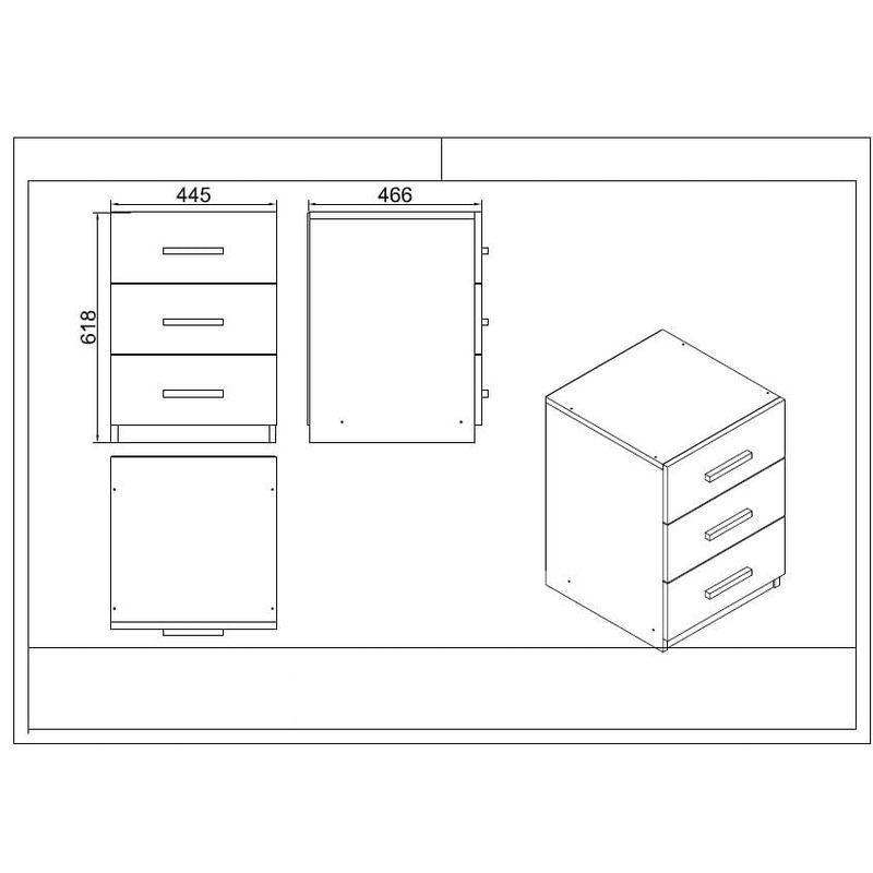 Casa si Gradina - Mobilier - Mese si birouri - Birouri - Set mobilier birou, Hanah Home, PAL melaminat, baroc si antracit, 956LCS3408 - Infinity.ro