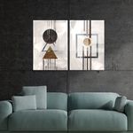 Casa si Gradina - Decoratiuni - Tablouri - Tablou decorativ, Wallxpert, sticla temperata, multicolor, 50x70 cm, set 2 bucati, 698GLS1144 - Infinity.ro