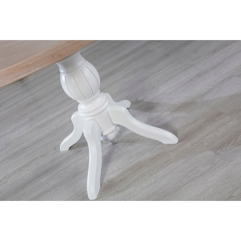 Casa si Gradina - Mobilier - Seturi de mobilier - Seturi mese si scaune - Set masa si scaune, Hanah Home, lemn de fag, natural, masa 120x120x75 cm, 4 scaune - Infinity.ro