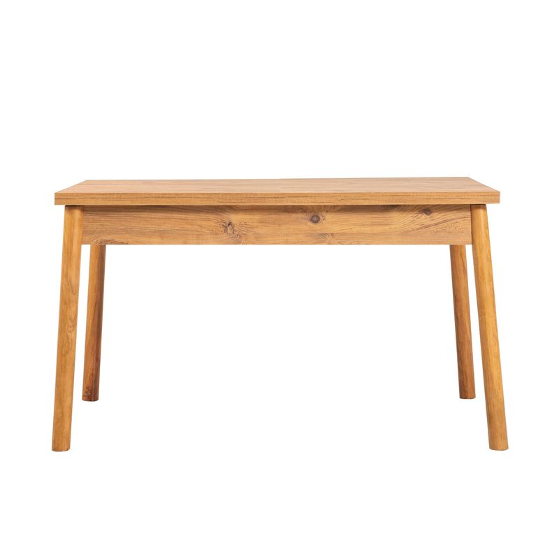 Casa si Gradina - Mobilier - Seturi de mobilier - Seturi mese si scaune - Set masa si scaune, Hanah Home, pal melaminat, pin atlantic si verde, 120x75x77 cm - Infinity.ro