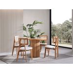 Casa si Gradina - Mobilier - Seturi de mobilier - Seturi mese si scaune - Set masa si scaune, Hanah Home, lemn de fag, natural, 100x100x77 cm - Infinity.ro