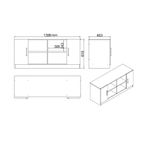 Casa si Gradina - Mobilier - Mese si birouri - Birouri - Set mobilier birou, Hanah Home, pal melaminat, stejar si negru, 5 piese - Infinity.ro
