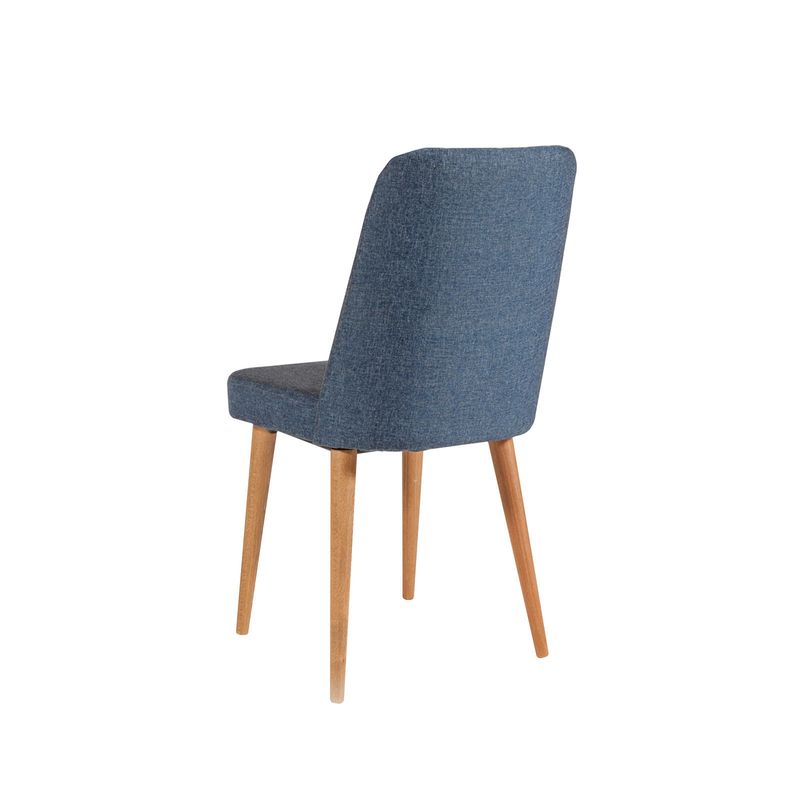 Casa si Gradina - Mobilier - Seturi de mobilier - Seturi mese si scaune - Set masa extensibila si scaune, Hanah Home, panou aglomerat melaminat, pin atlantic, albastru inchis, masa 130x80x77 cm - Infinity.ro