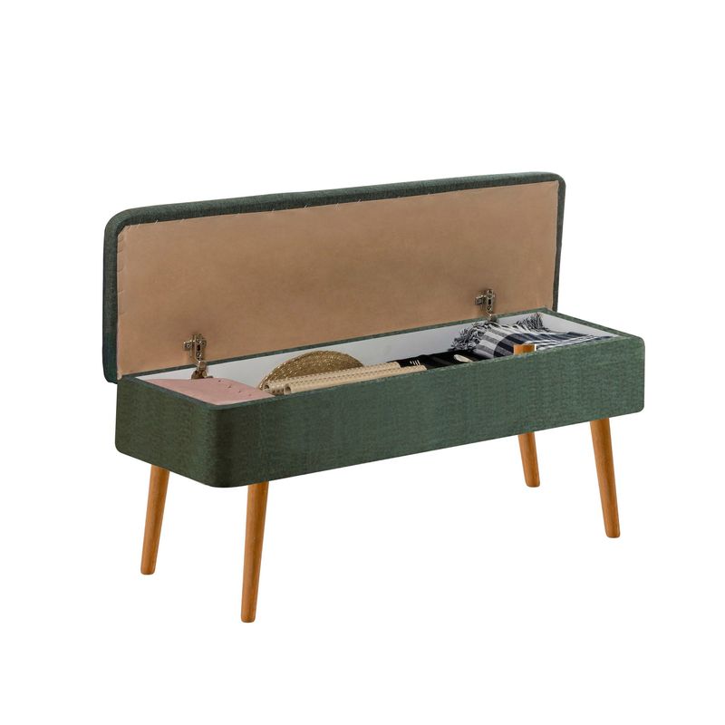 Casa si Gradina - Mobilier - Seturi de mobilier - Seturi mese si scaune - Set masa extensibila cu scaune, Hanah Home, pal melaminat, pin atlantic si verde, masa 129x80x75 cm - Infinity.ro