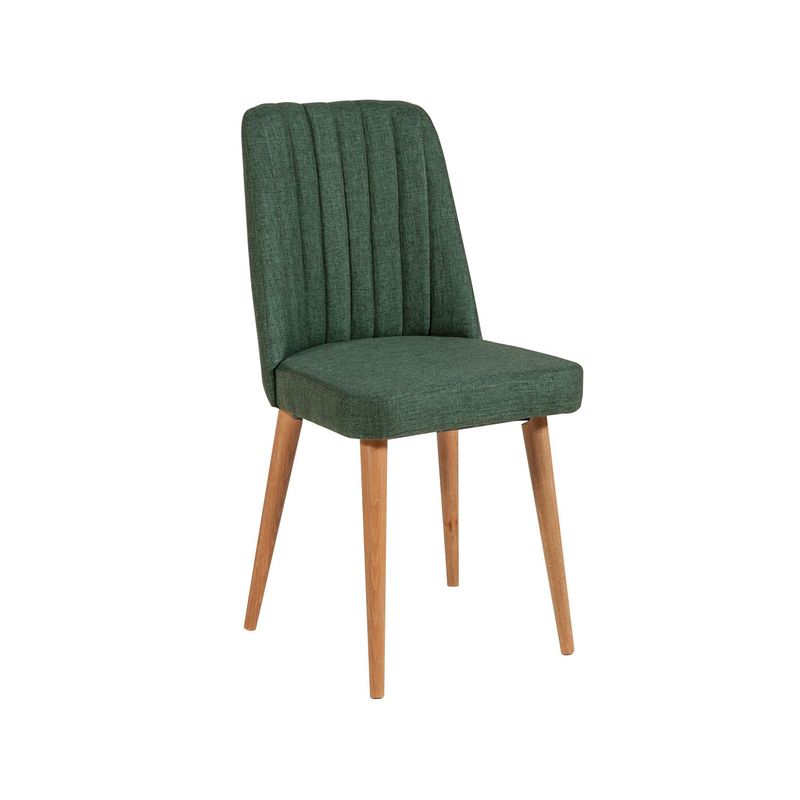 Casa si Gradina - Mobilier - Seturi de mobilier - Seturi mese si scaune - Set masa extensibila cu scaune, Hanah Home, pal melaminat, pin atlantic si verde, masa 129x80x75 cm - Infinity.ro