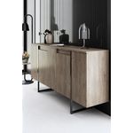 Casa si Gradina - Mobilier - Seturi de mobilier - Seturi living - Set mobilier living, Hanah Home, pal melaminat, nuc, negru - Infinity.ro